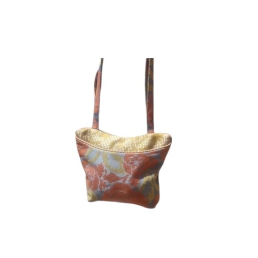 Maruca | Vibrant Orange and Green Floral Shoulder Bag